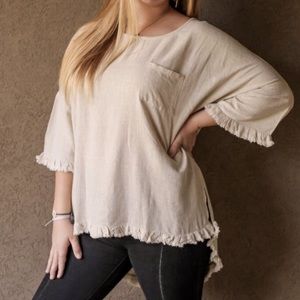 NWT Oatmeal Creme Top